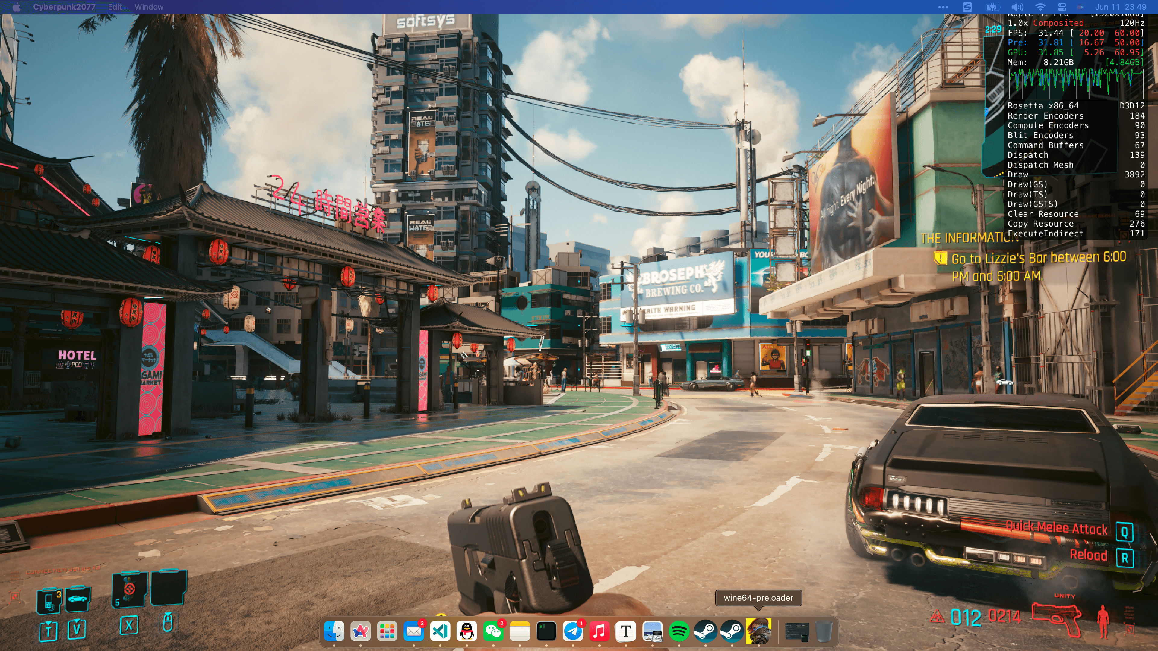 使用 Game Porting ToolKit 在 macOS 运行《赛博朋克：2077》